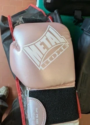 Guanti da Boxe Metal Boxe PB480 10 oz Rosa Metallizzato
