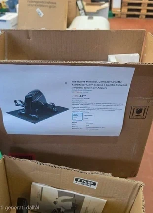 Ultrasport Mini Bike Cyclette a Pedali – Pedaliera per Braccia e Gambe