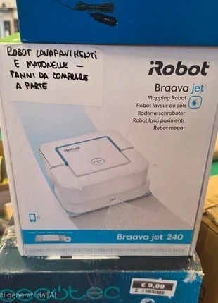 iRobot Braava Jet 240 – Robot Lavapavimenti Wi-Fi