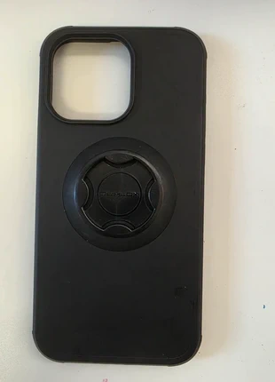 Cover iPhone 15 Pro Max nera con supporto magnetico
