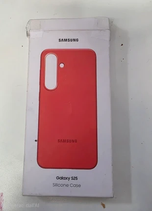 Cover Samsung Galaxy S25 Silicone Case rossa originale